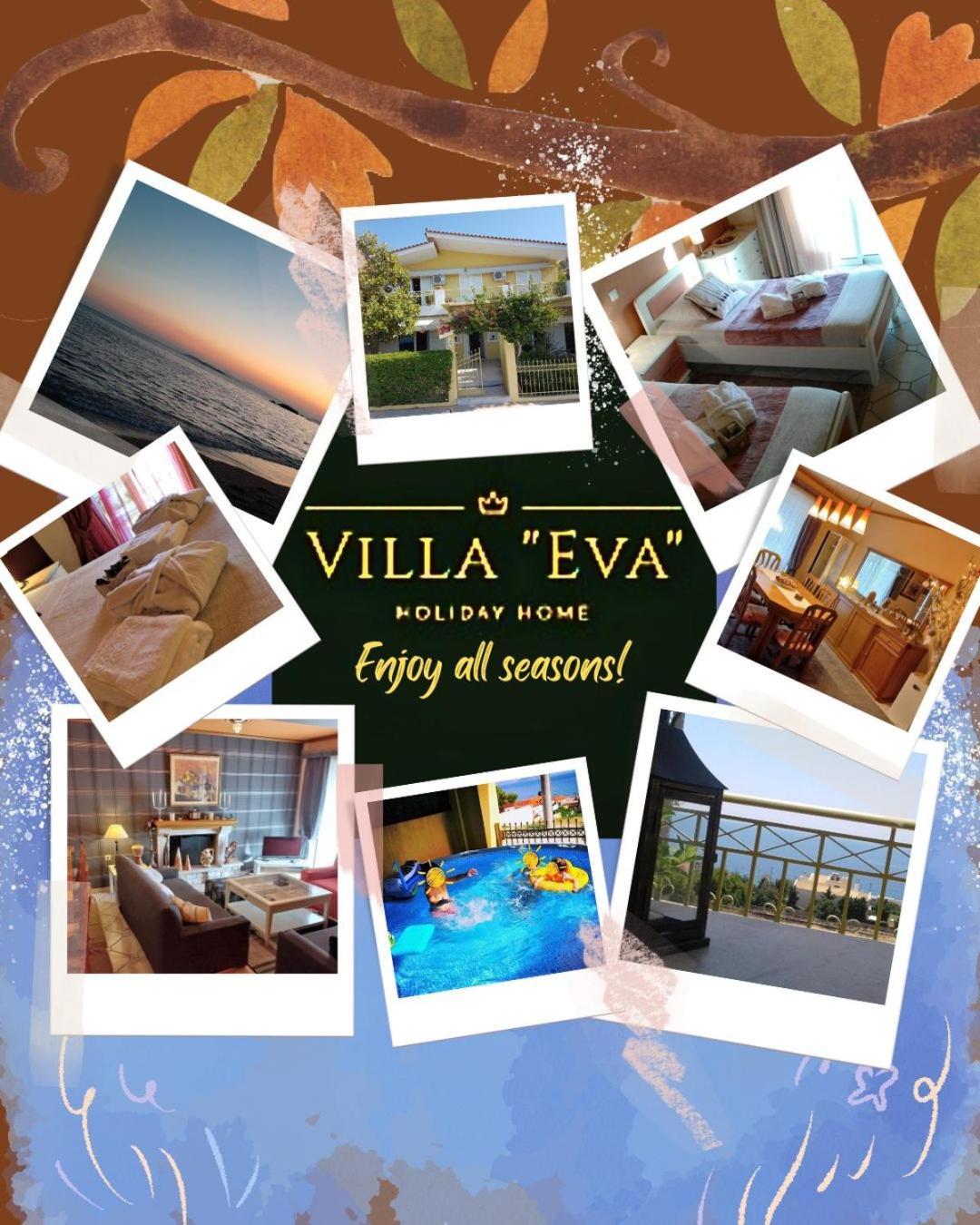 Villa "Eva" - Entire Beachfront Holiday Home - 4S Agia Marina  Exteriör bild